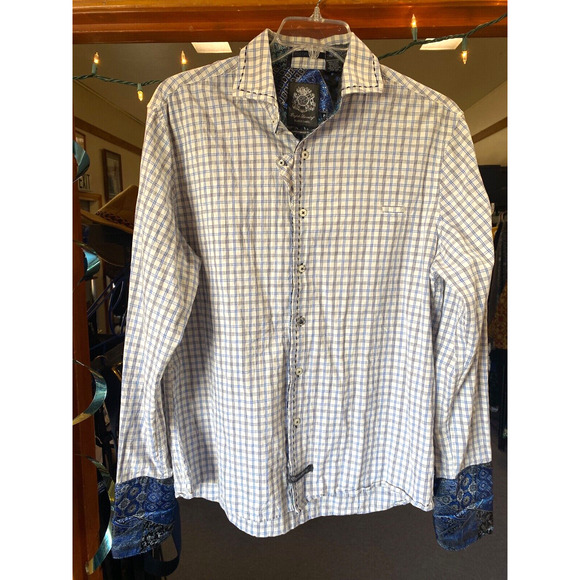 ENGLISH LAUNDRY Christopher Wicks Long Sleeve Shirt Sz XL Men's Embroidered - Picture 2 of 10